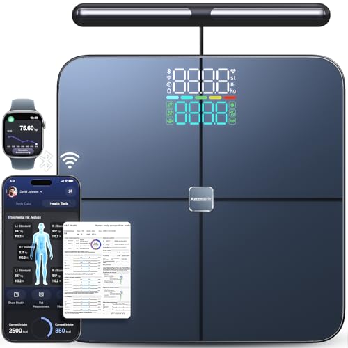 Amzmerit Smart Scale for Body Weight with Handle, Body Composition Analyzer